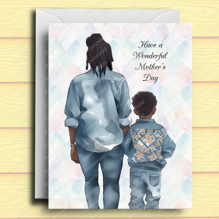 Black Mother's Day Card K